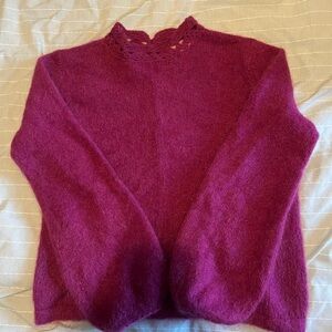 Sezane Sweater in Rasberry